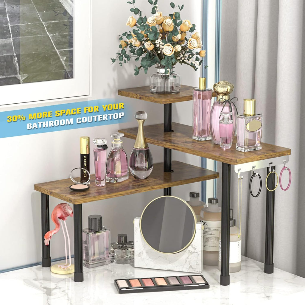 3 Tier Moveable Corner Shelf Organizer for Kitchen