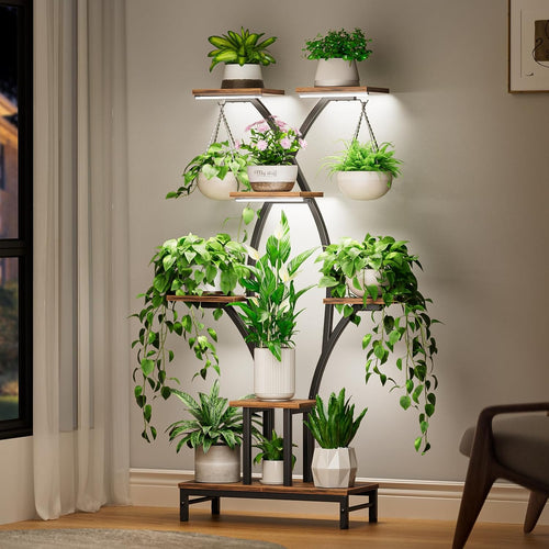 Plant Stand Indoor with Grow Lights